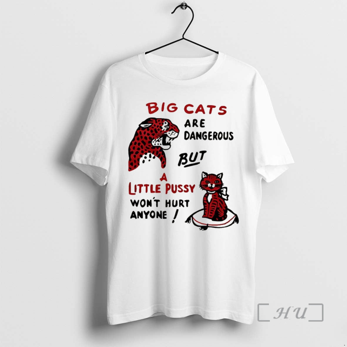 Officials Big Cats Are Dangerous But A Little Pussy Wont Hurt Anyone Ringer Meme Premium T-Shirts, Hoodie, Sweatshirt