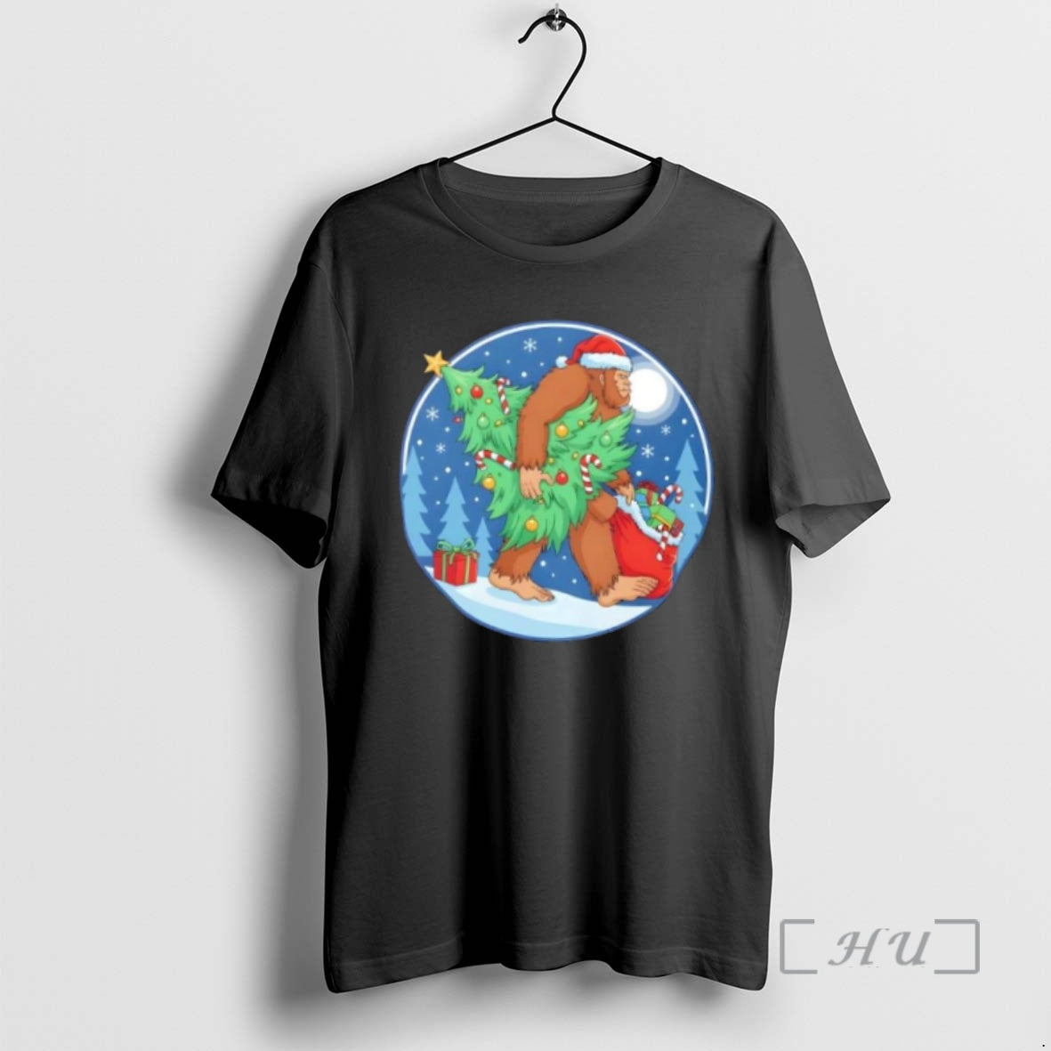 Officials Bigfoot Christmas Sasquatch Santa Holiday T-Shirts, Hoodie, Sweatshirt | InkNestWear.com