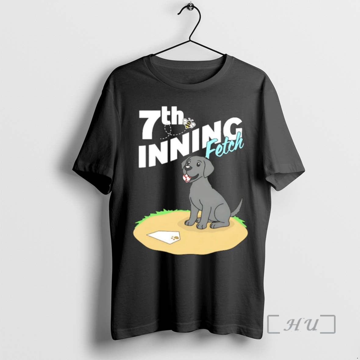 Officials Black Lab Dog 7th Inning Fetch Cartoons Baseball Christmas T-Shirts, Hoodie, Sweatshirt | InkNestWear.com