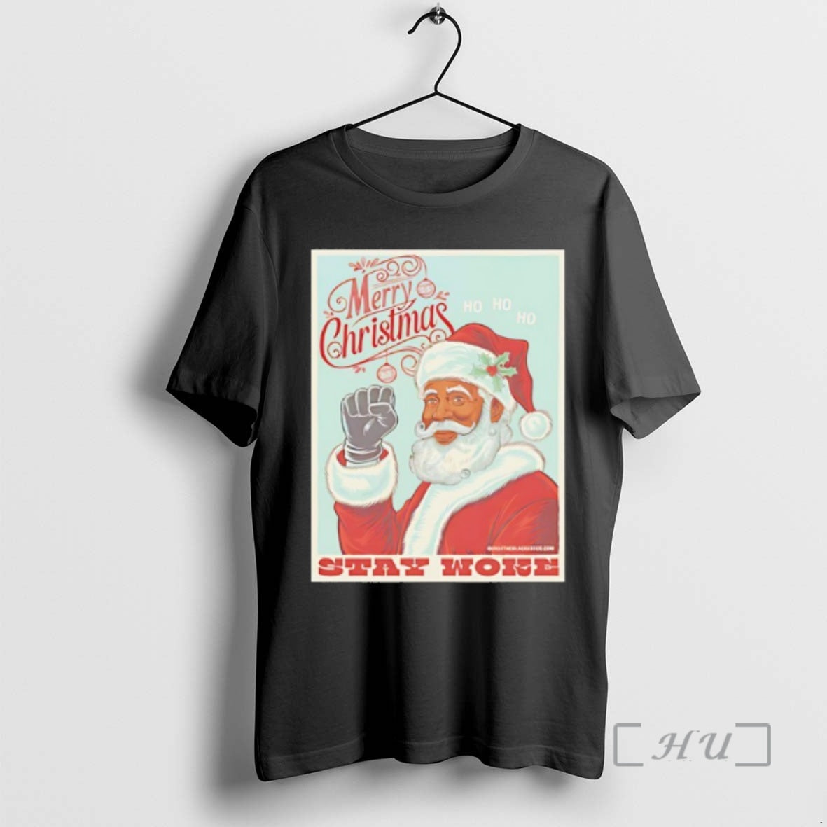 Officials Black Santa Stay Woke Christmas 25 T-Shirts, Hoodie, Sweatshirt | InkNestWear.com