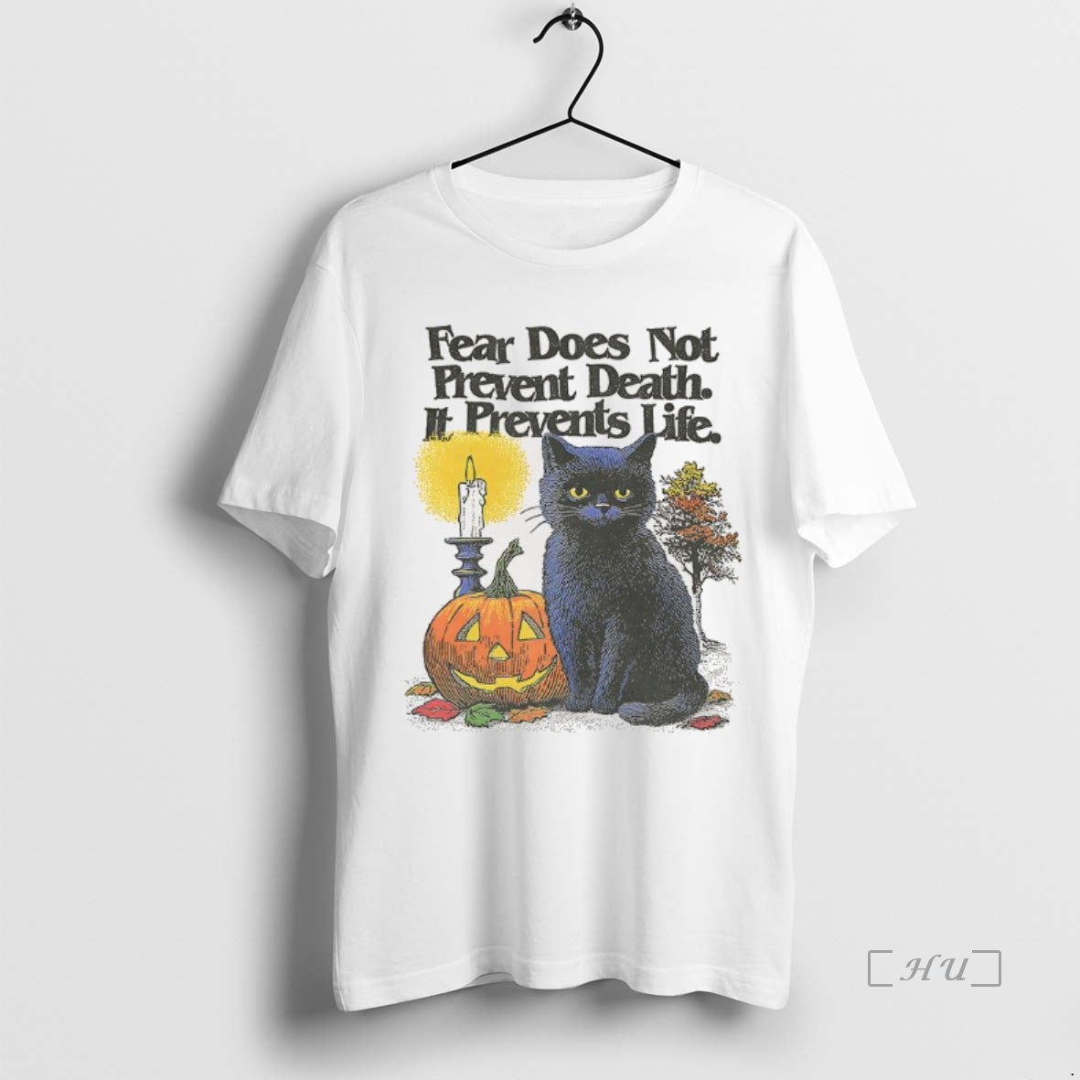 Officials Black Cat Fear Does Not Prevent Death It Prevents Life Halloween T-Shirts, Hoodie, Sweatshirt | InkNestWear.com