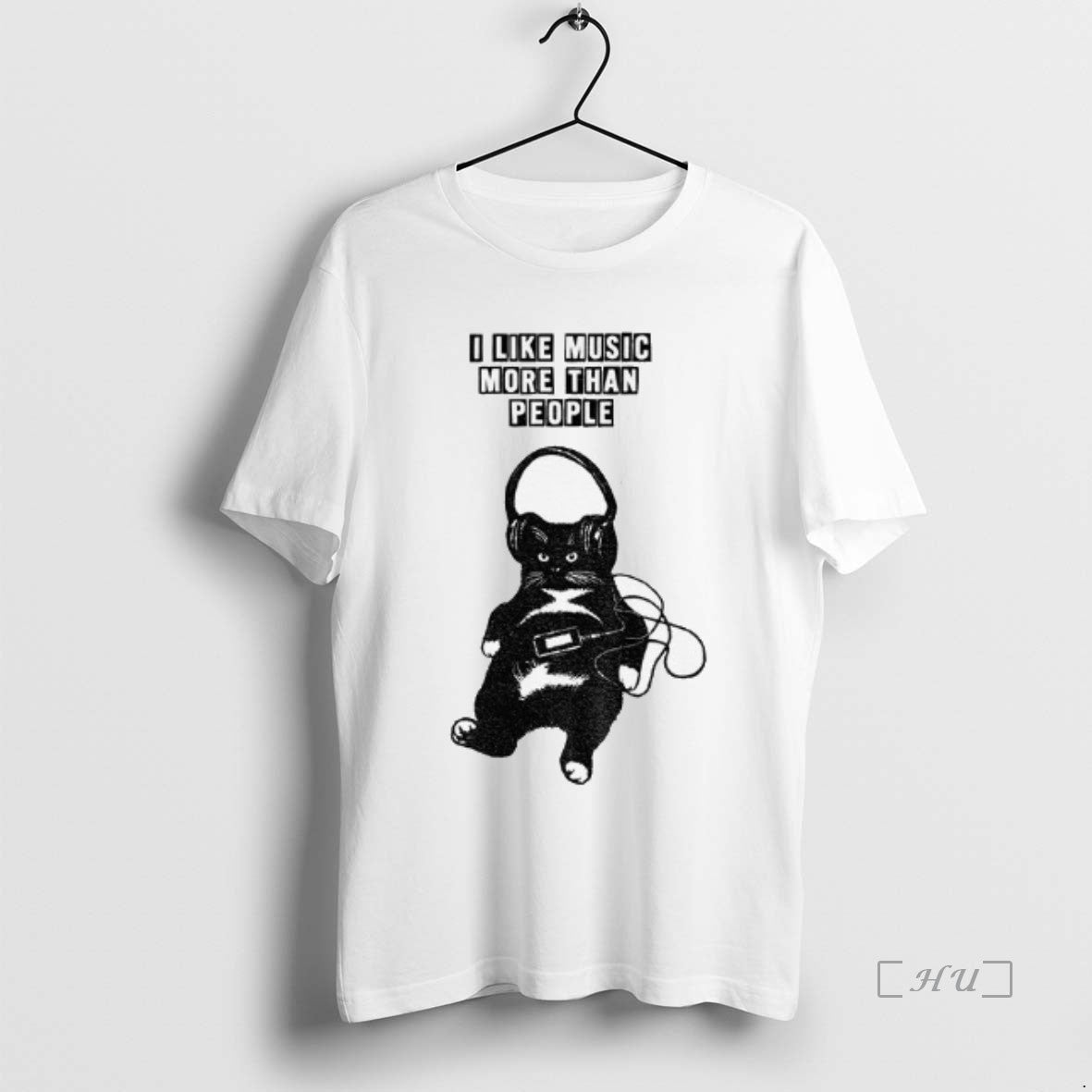 Officials Black Cat I Like Music More Than People T-Shirts, Hoodie, Sweatshirt | InkNestWear.com
