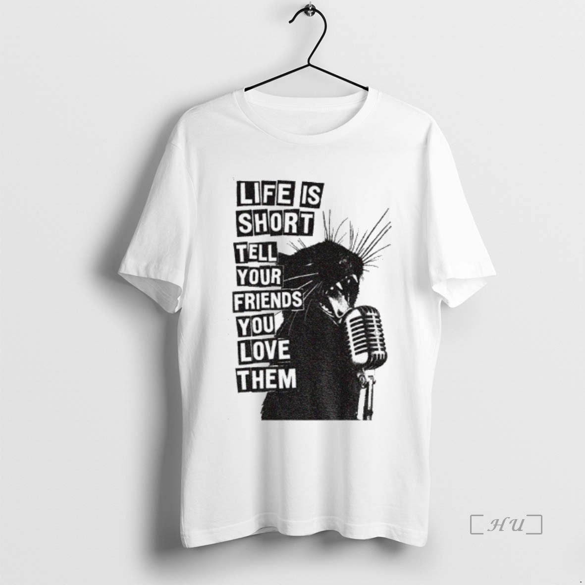Officials Black Cat Life Is Short Tell Your Friends You Love Them Premium T Shirts Hoodie, Sweatshirt | InkNestWear.com