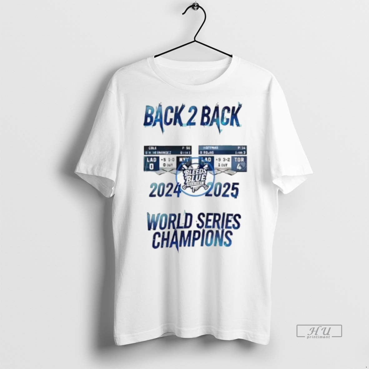 Officials Bleeds Blue Los Angeles Dodgers Back 2 Back World Series Champions 2024 2025 Graphic T-Shirts, Hoodie, Sweatshirt