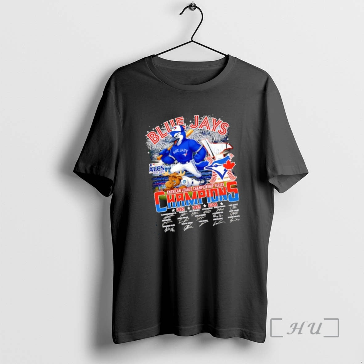 Officials Blue Jays Baseball Alcs Champions 3x Signatures Mascot T-Shirts, Hoodie, Sweatshirt | InkNestWear.com
