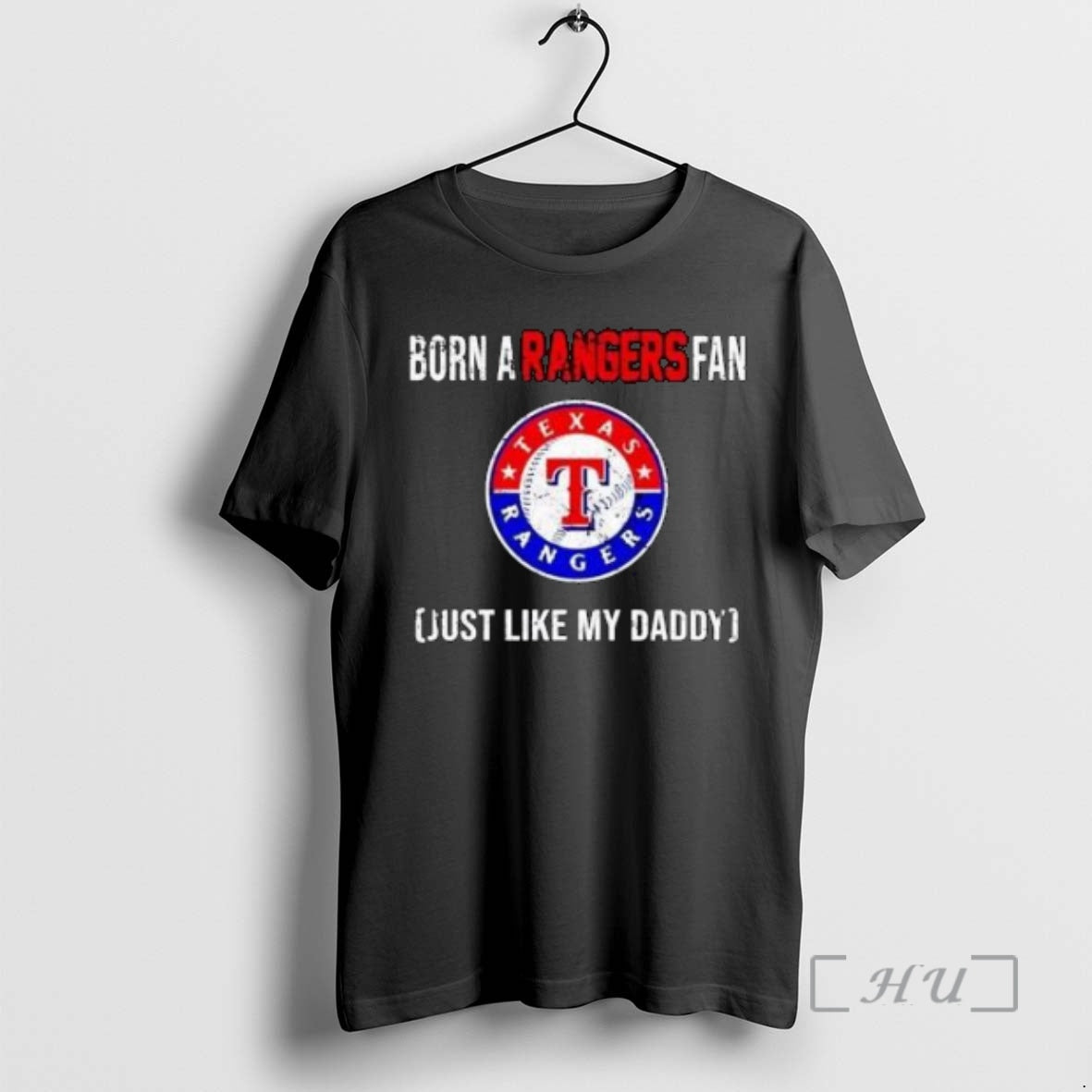 Officials Born A Texas Rangers Fan Just Like My Daddy 2025 Circle Black Premium T-Shirts, Hoodie, Sweatshirt
