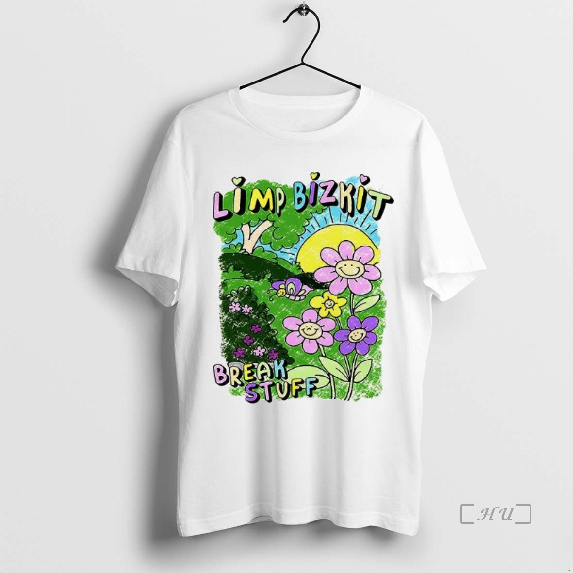 Officials Break Stuff Limp Bizkit Flower Hand Drawn Paintings T-Shirts, Hoodie, Sweatshirt | InkNestWear.com