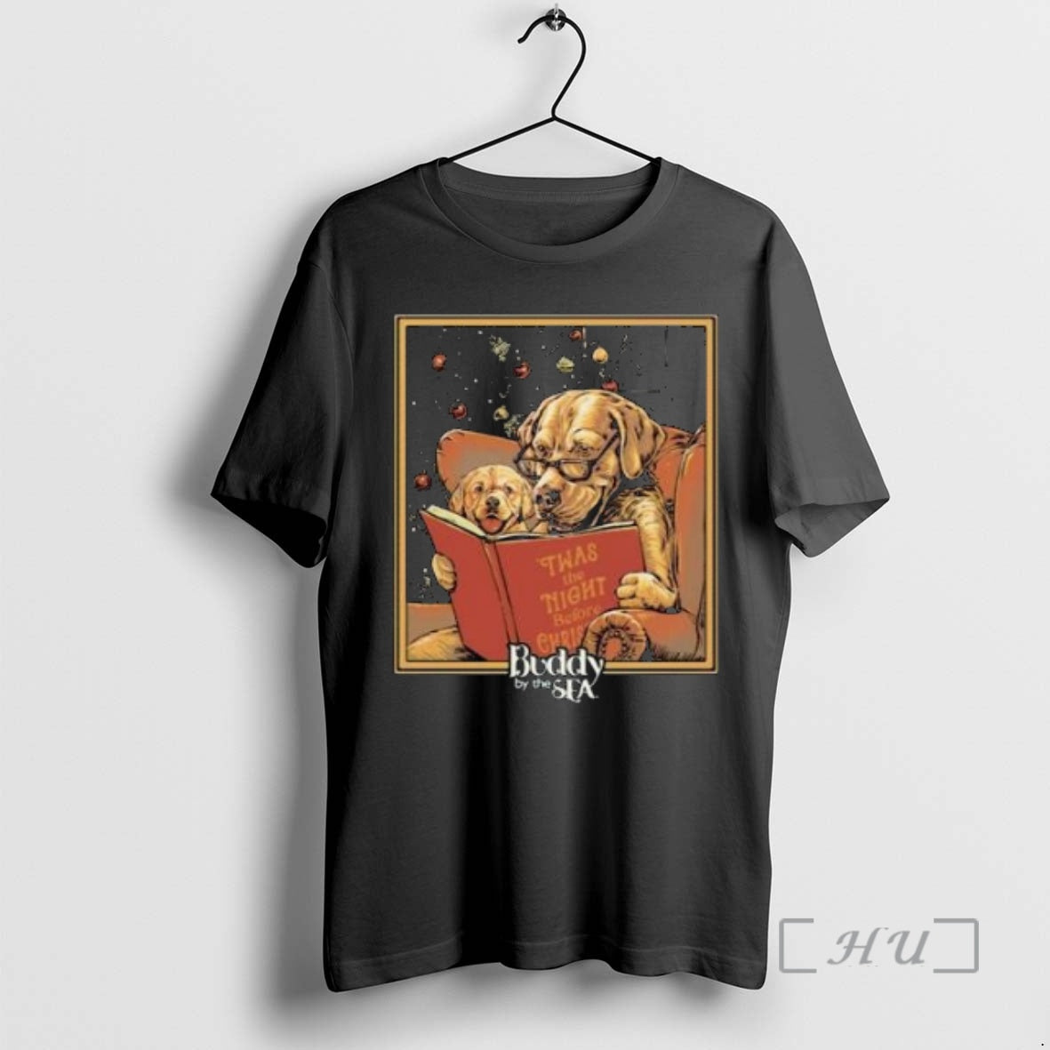 Officials Buddy By The Sea Night Before Christmas Circle Black T-Shirts, Hoodie, Sweatshirt | InkNestWear.com