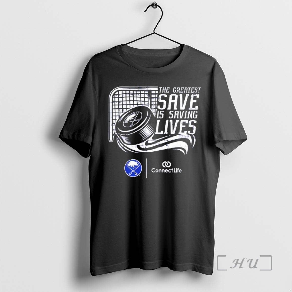 Officials Buffalo Sabres X Connect Life The Greatest Save Is Saving Lives Premium T Shirts