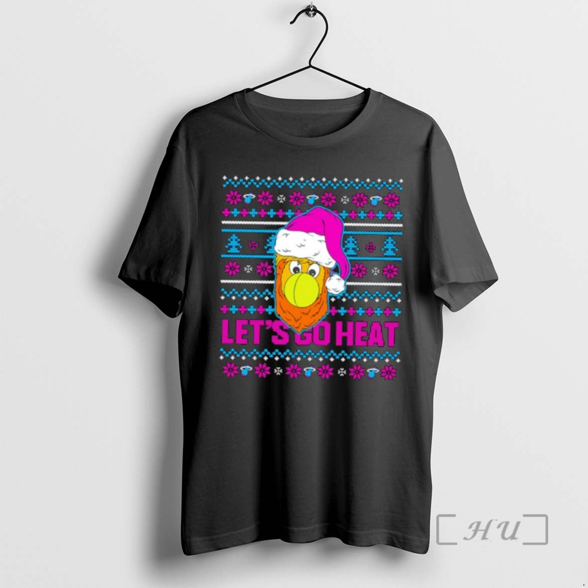Officials Burnie Miami Heat Lets Go Heat Ugly Christmas Sweat T-Shirts, Hoodie, Sweatshirt | InkNestWear.com