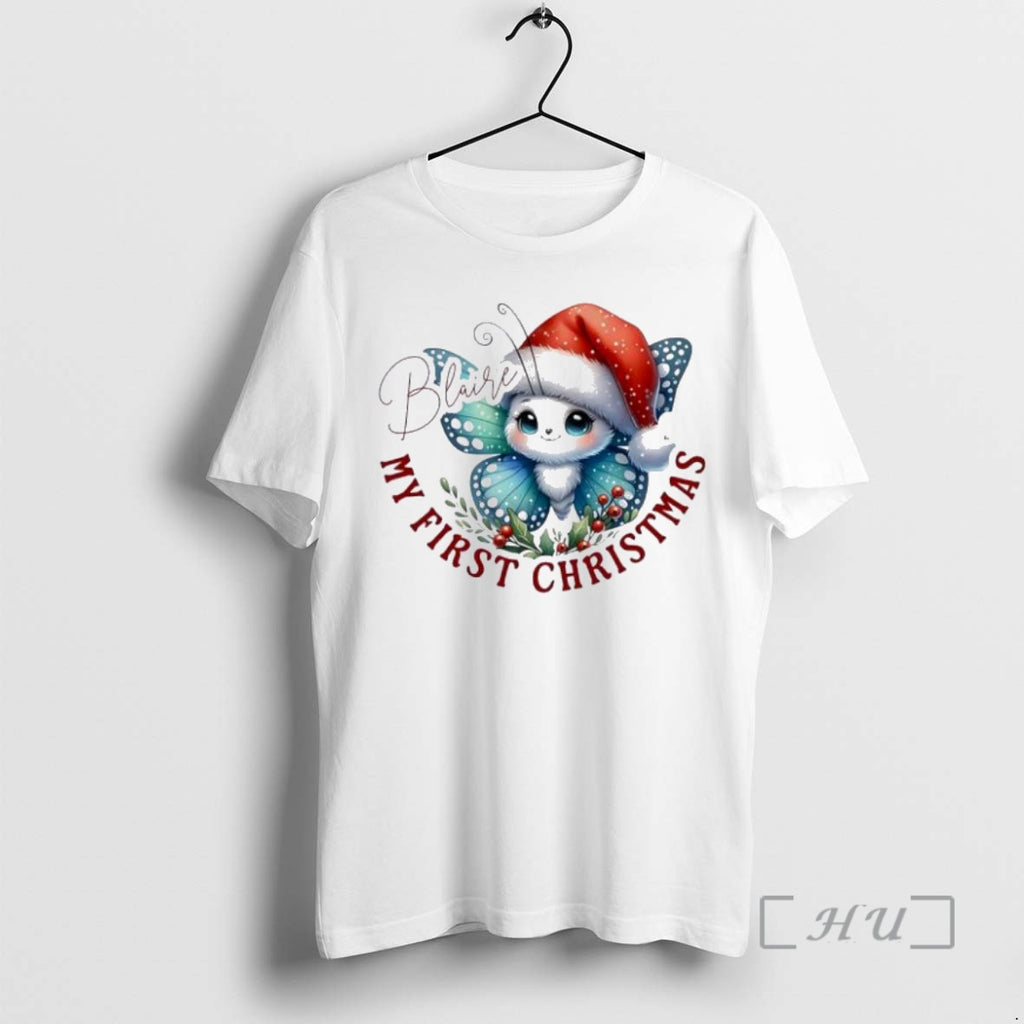 Officials Butterfly Xmas Babys First Christmas Personalized Ornaments White T-Shirts, Hoodie, Sweatshirt | InkNestWear.com