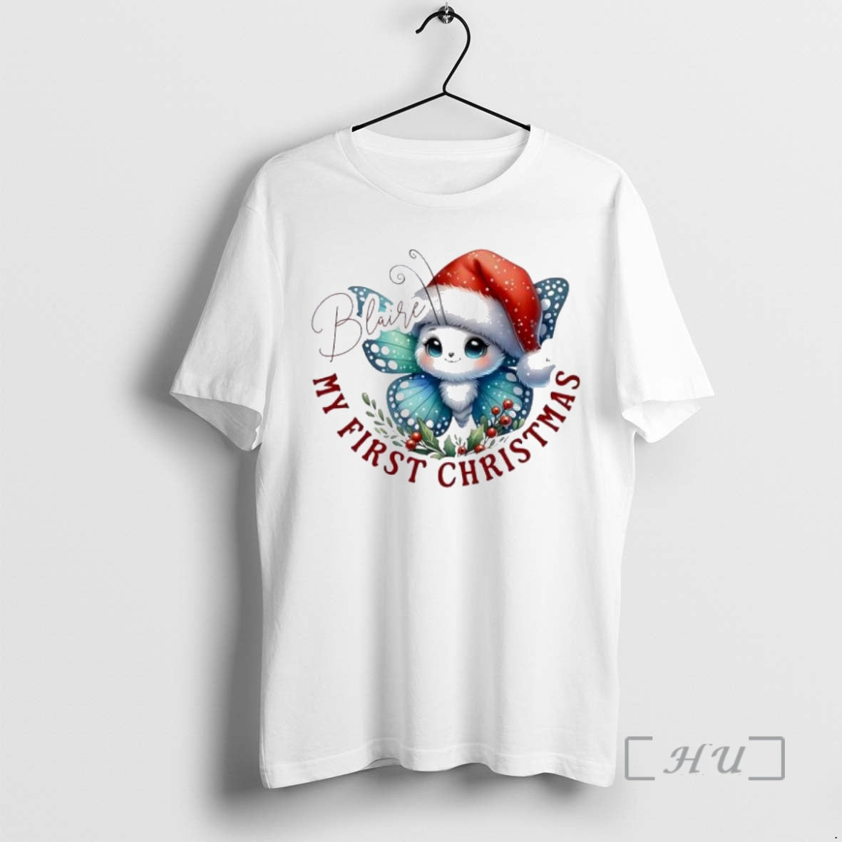 Officials Butterfly Xmas Babys First Christmas Personalized Ornaments White T-Shirts, Hoodie, Sweatshirt | InkNestWear.com