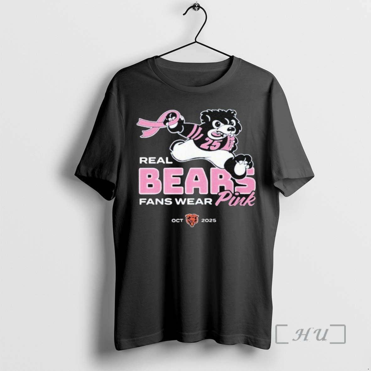 Officials Caleb Williams Real Bears Fans Wear Pink 2025