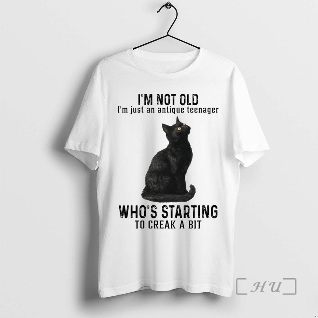 Officials Cat Im Not Old Im Just An Antique Teenager Whos Starting Premium T Shirts Hoodie, Sweatshirt | InkNestWear.com