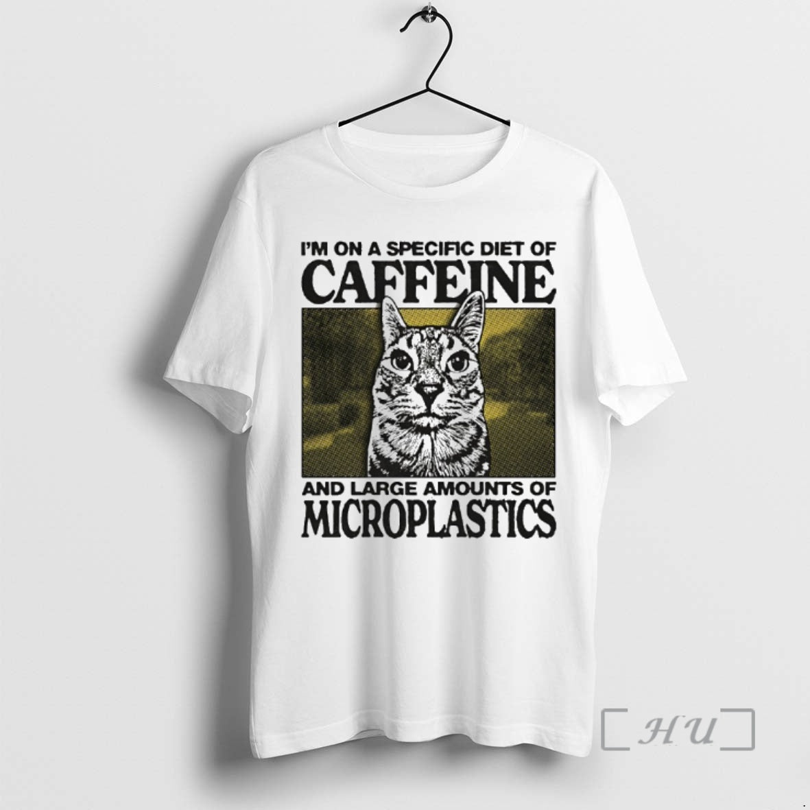 Officials Cat Im On A Specific Diet Of Caffeine And Large Amounts Of Microplastics Premium T-Shirts, Hoodie, Sweatshirt