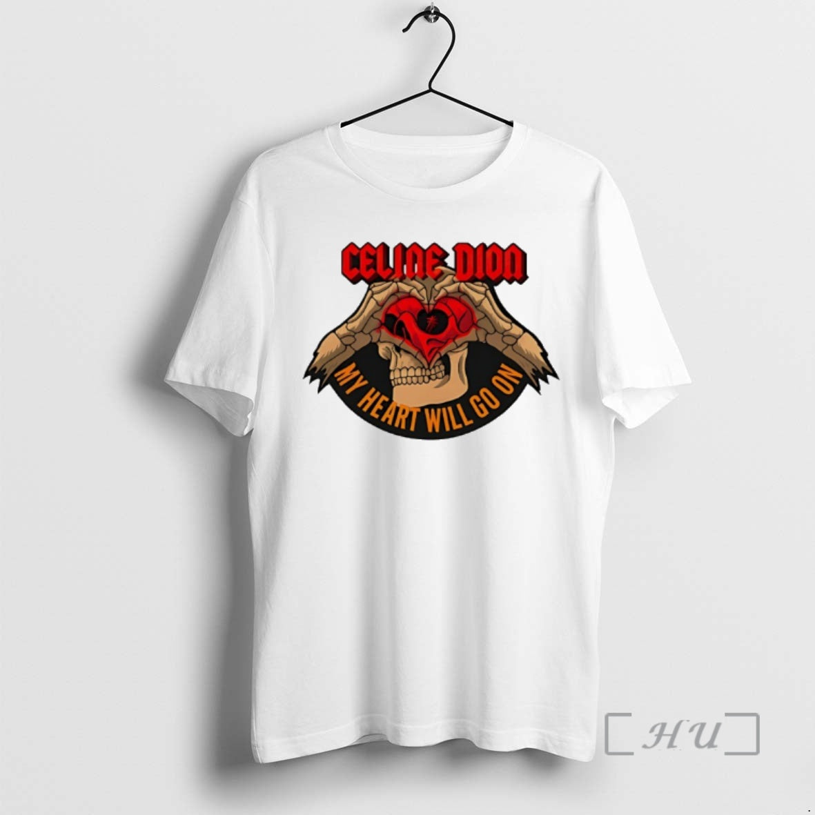Officials Celine Dion Skeleton Heart Hands My Heart Will Go On Premium T Shirts Sweater