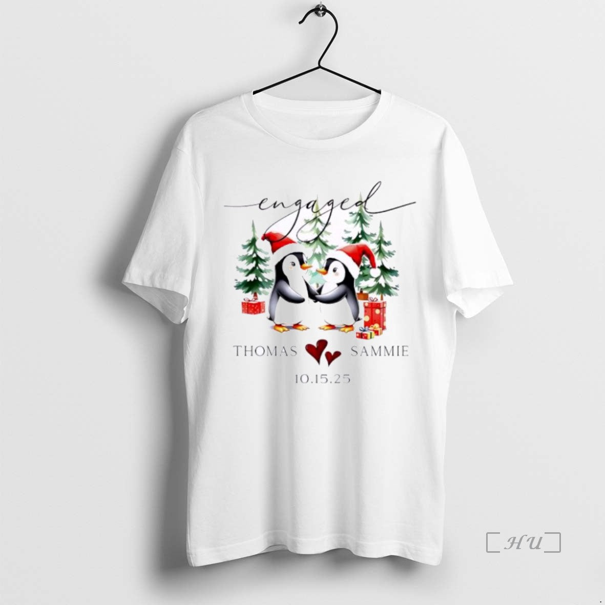 Officials Ceramic Engagement Christmas Personalized Ornaments White T-Shirts, Hoodie, Sweatshirt | InkNestWear.com