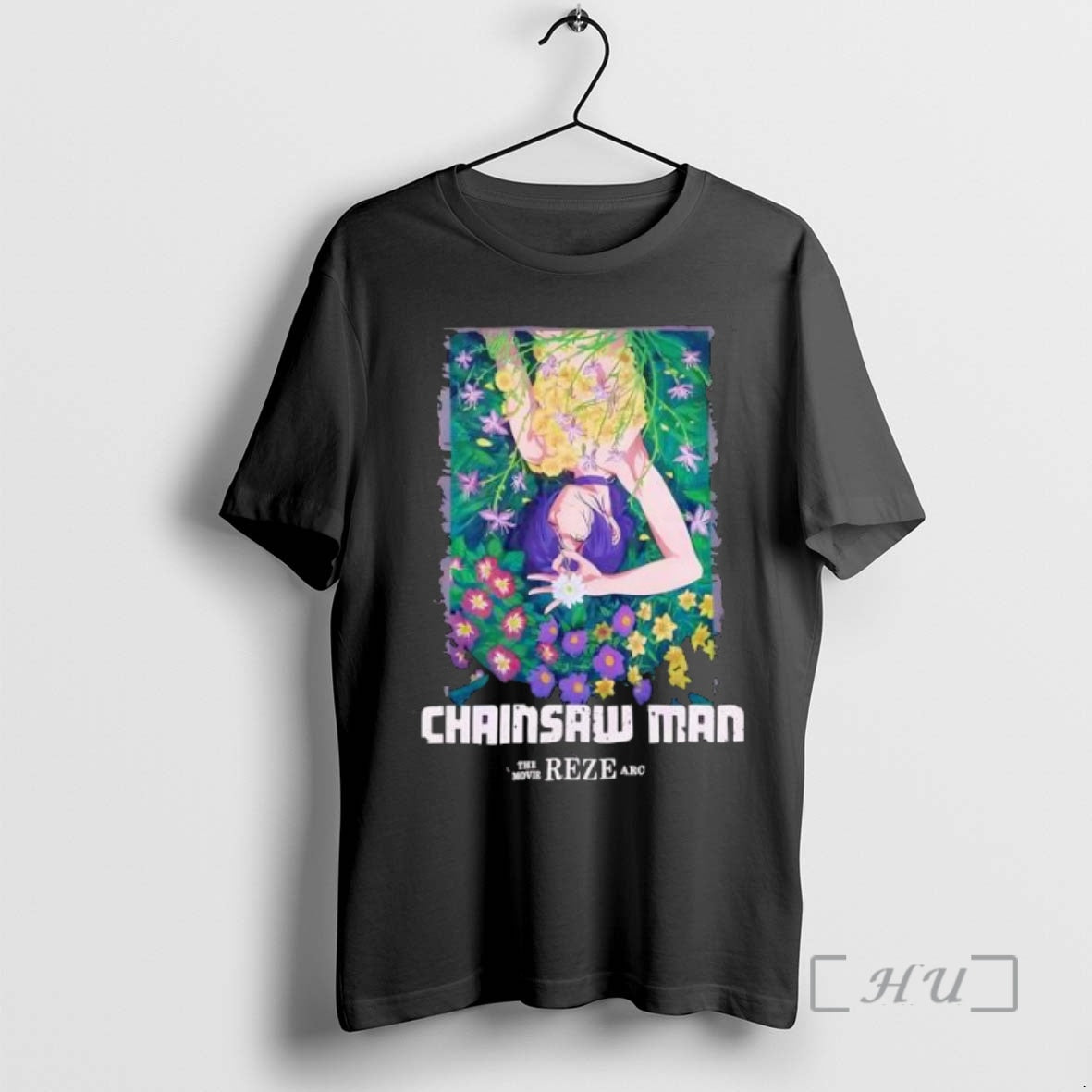 Officials Chainsaw Man The Movie Reze Arc Flower Dark Wash T-Shirts, Hoodie, Sweatshirt | InkNestWear.com