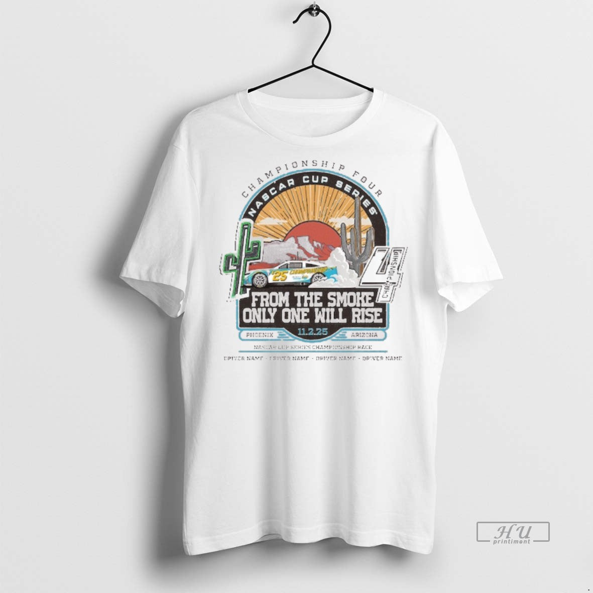 Officials Checkered Flag Sports 2025 Nascar Cup Series Championship From The Smoke Only One Will T-Shirts, Hoodie, Sweatshirt