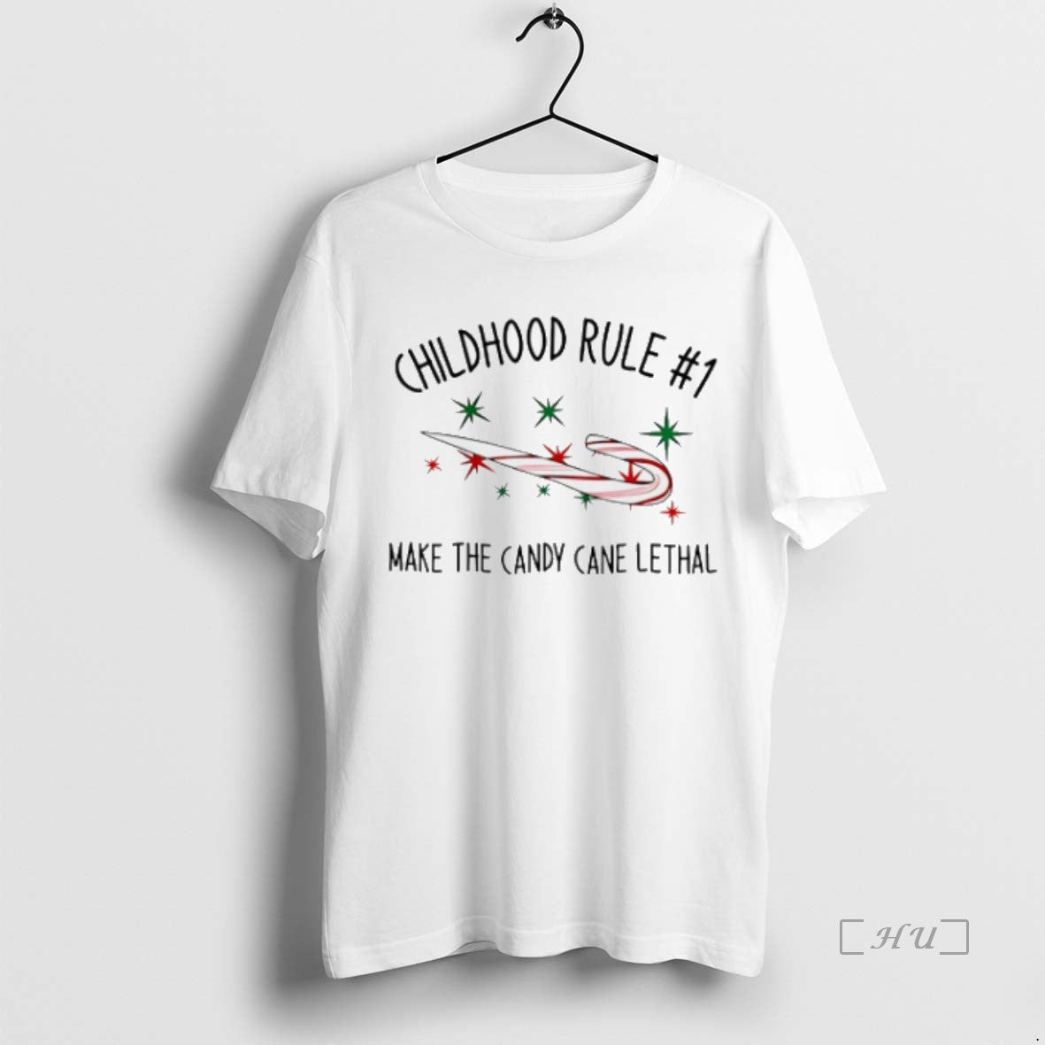 Officials Childhood Rule No 1 Make The Candy Cane Lethal T-Shirts, Hoodie, Sweatshirt | InkNestWear.com