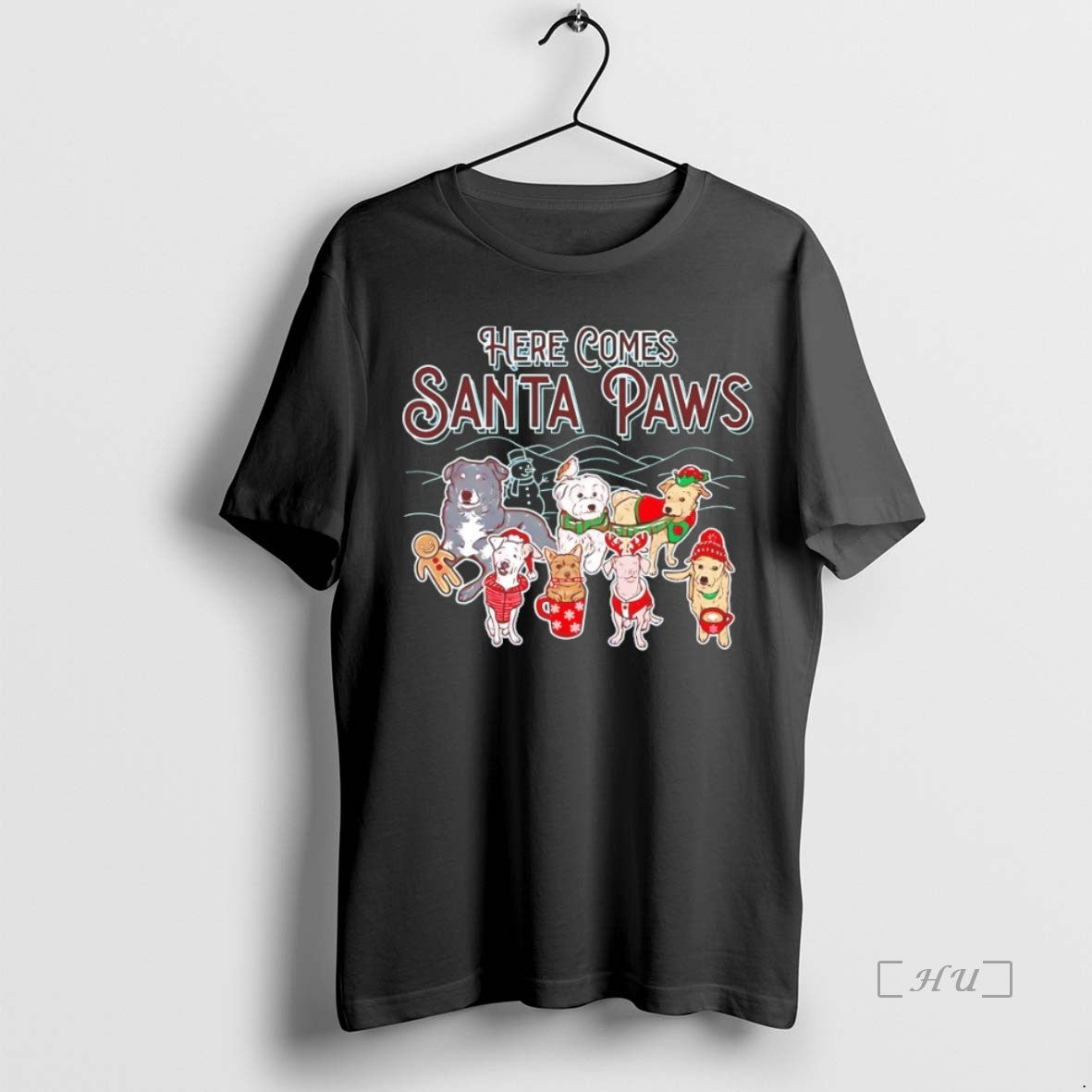 Officials Christmas Here Comes Santa Paws T-Shirts, Hoodie, Sweatshirt | InkNestWear.com