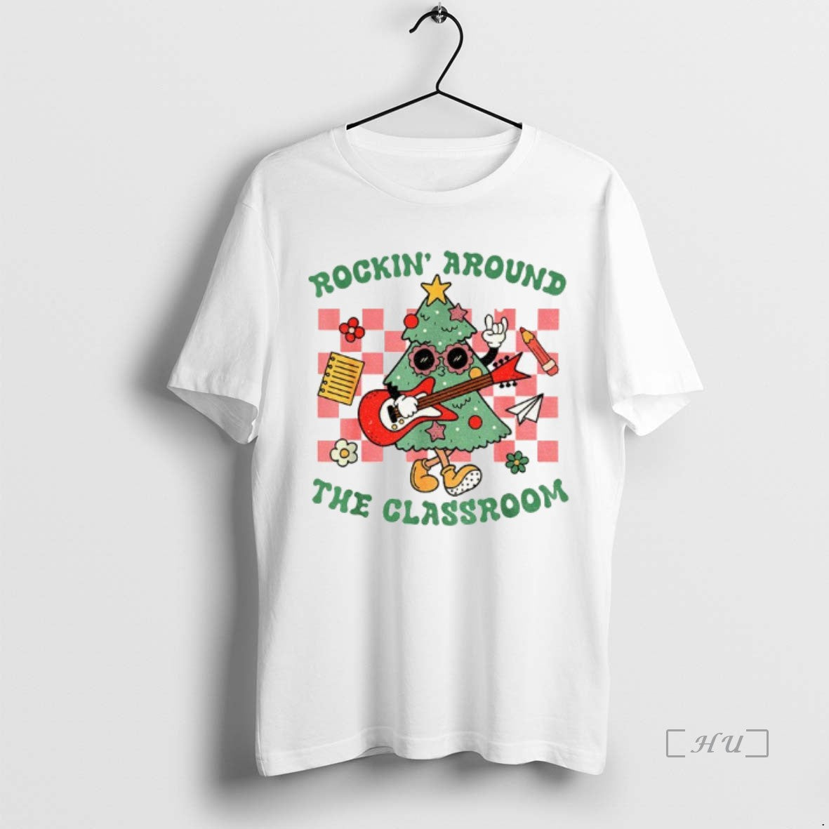 Officials Christmas Teacher Rockin Around The Classroom T-Shirts, Hoodie, Sweatshirt | InkNestWear.com