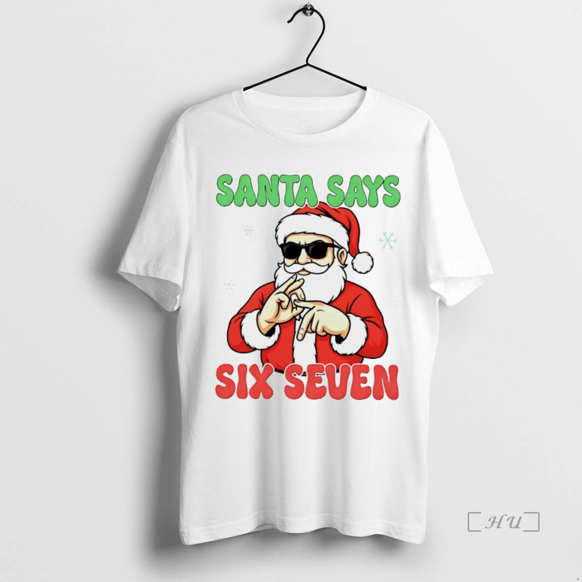 Officials Christmas Santa Says Six Seven White T-Shirts, Hoodie, Sweatshirt | InkNestWear.com