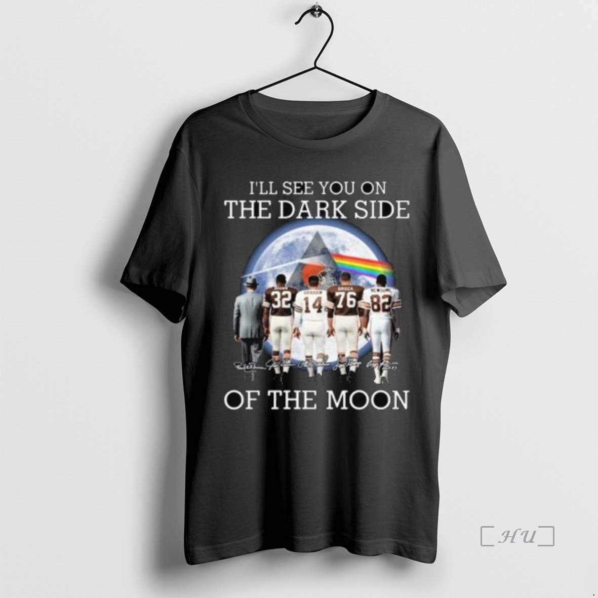 Officials Cleveland Browns Ill See You On The Dark Side Of The Moon Signatures 2025 T-Shirts, Hoodie, Sweatshirt