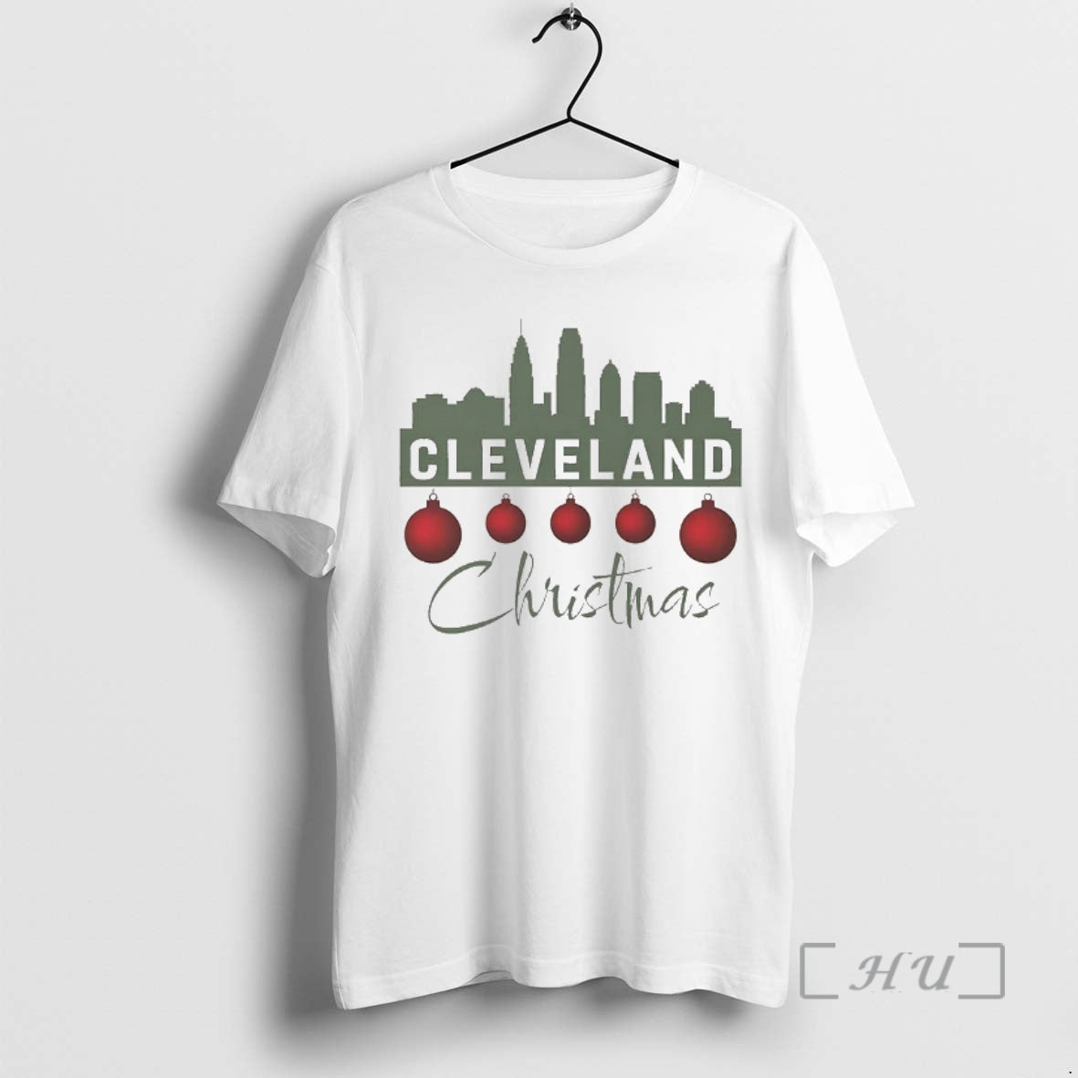 Officials Cleveland Skyline Silhouette Christmas T-Shirts, Hoodie, Sweatshirt | InkNestWear.com