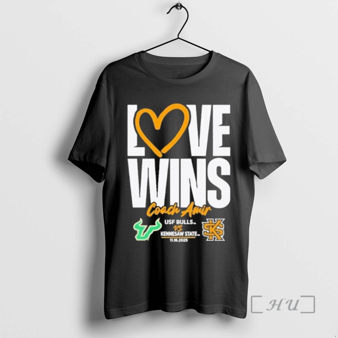 Officials Coach Amir Love Wins South Florida Bulls Vs Kennesaw State Owls Premium T Shirts Hoodie, Sweatshirt