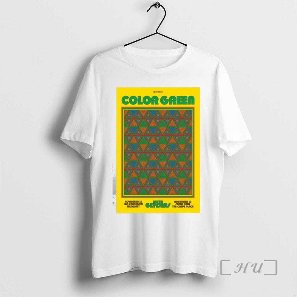 Officials Color Green California November 12 13 2025 Concert T Shirt Sweater