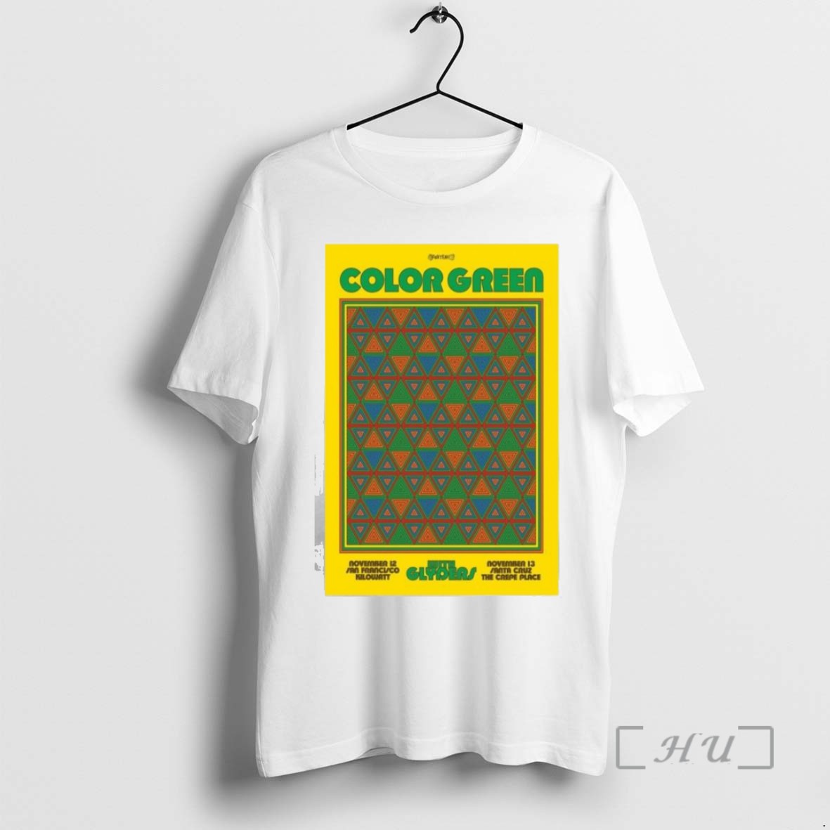 Officials Color Green California November 12 13 2025 Concert T Shirt Sweater