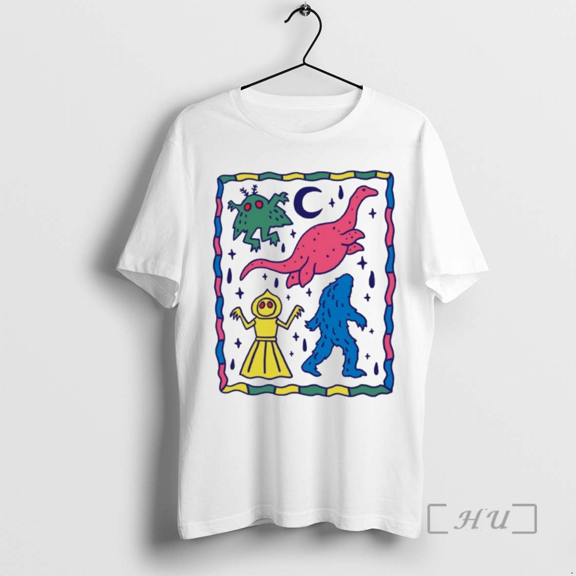 Officials Colorful Cryptids Art Pint Matte Vertical Posters T-Shirts, Hoodie, Sweatshirt | InkNestWear.com