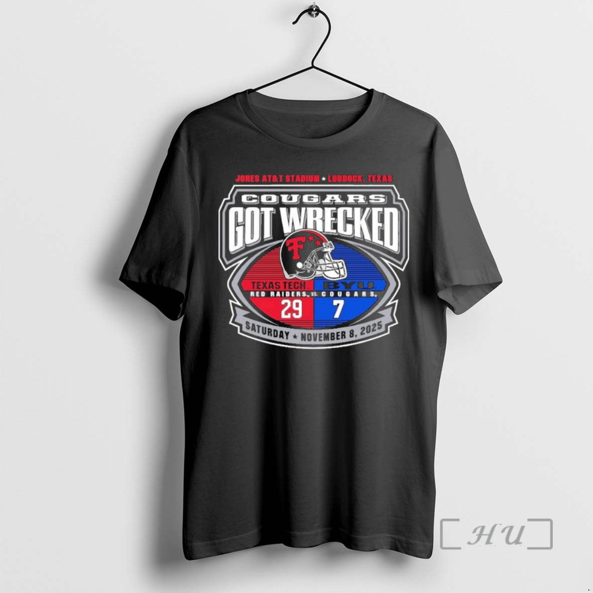 Officials Cougars Got Wrecked Texas Tech 29 7 Byu T-Shirts, Hoodie, Sweatshirt | InkNestWear.com