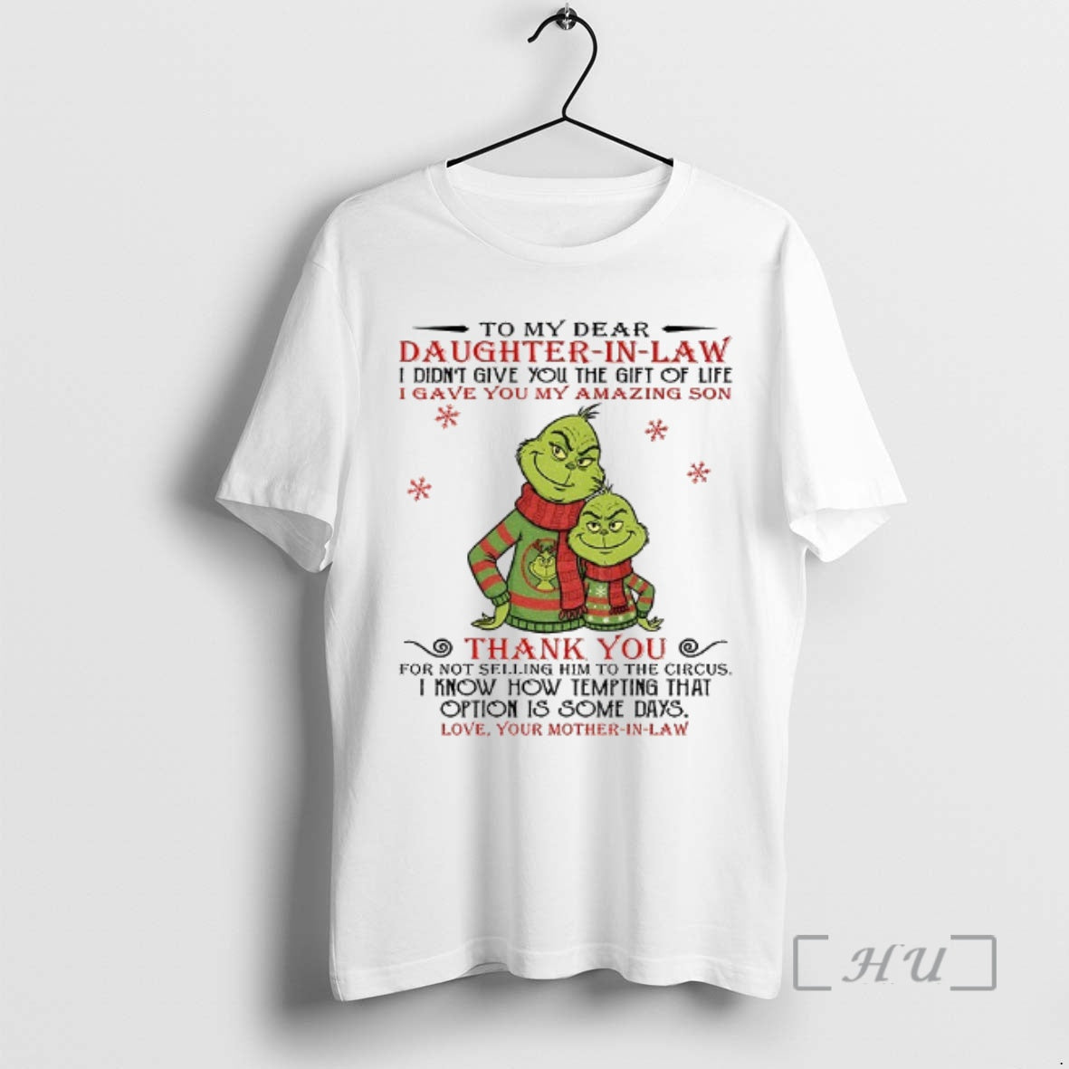 Officials Couple Grinch Santa To My Dear Daughter In Law I Didnt Give You The T-Shirts, Hoodie, Sweatshirt | InkNestWear.com