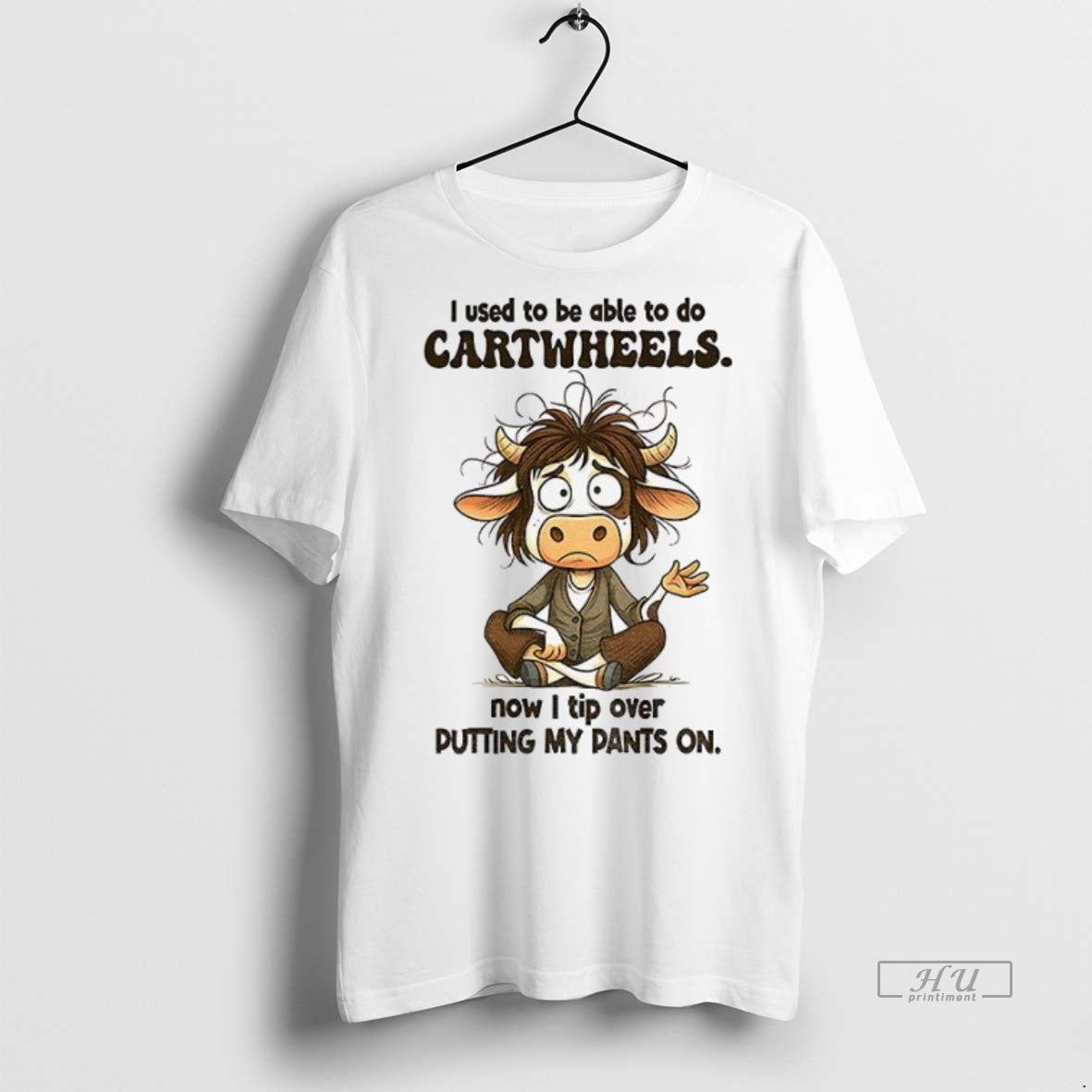 Officials Cow I Used To Be Able To Do Cartwheels Now I Tip Over Putting T-Shirts, Hoodie, Sweatshirt | InkNestWear.com