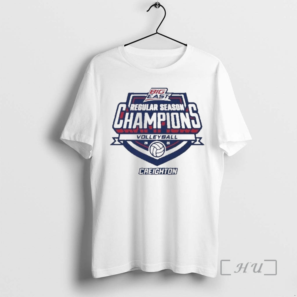 Officials Creighton Bluejays 2025 Big East Volleyball Regular Season Champions T-Shirts, Hoodie, Sweatshirt | InkNestWear.com