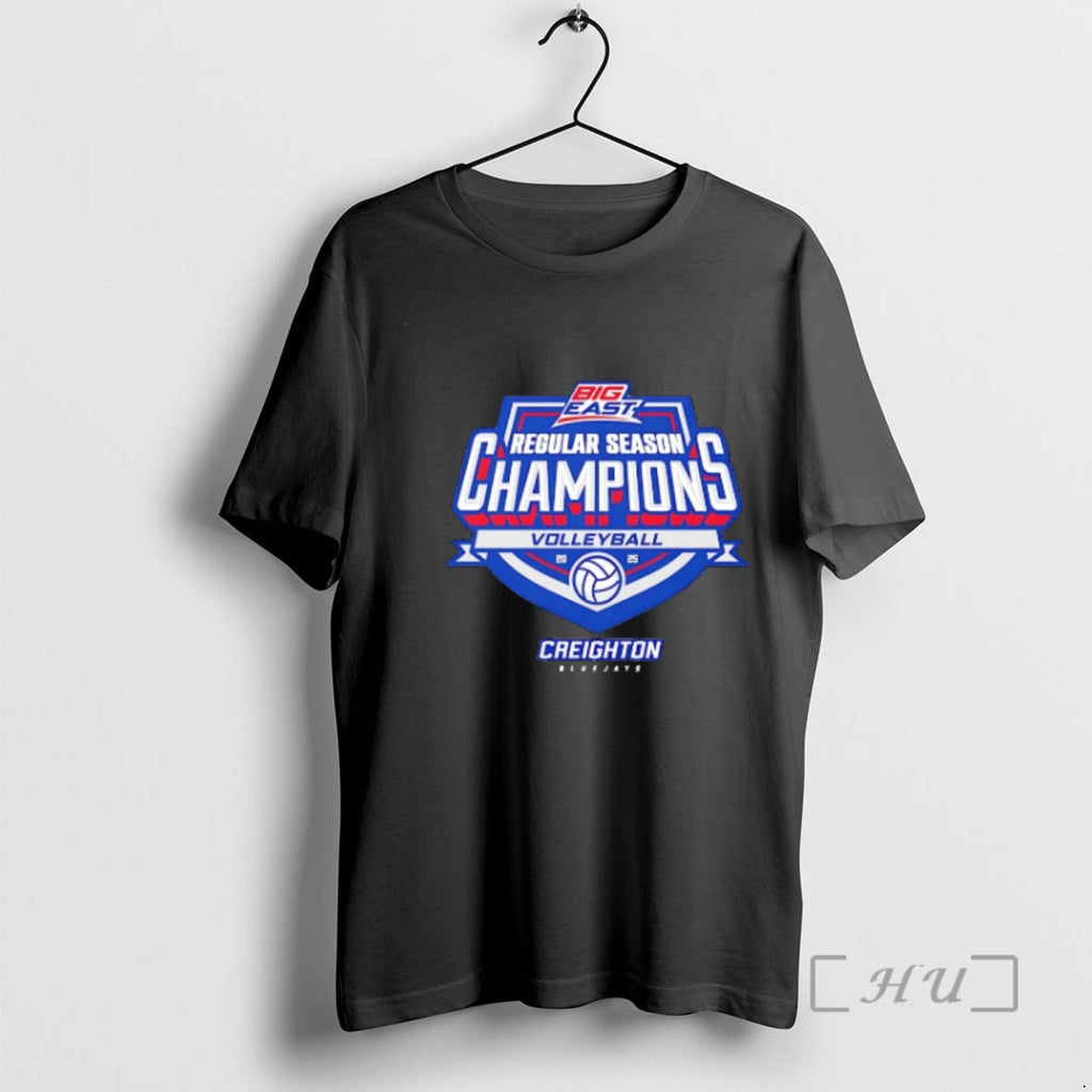 Officials Creighton Bluejays Volleyball 2025 Regular Season Champions T-Shirts, Hoodie, Sweatshirt | InkNestWear.com