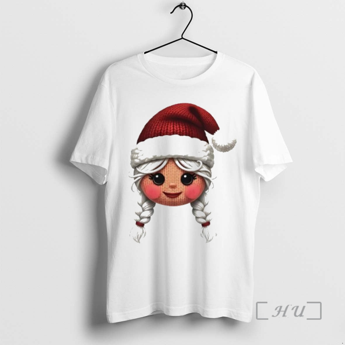 Officials Cute Yarn Christmas Girl Face T-Shirts, Hoodie, Sweatshirt | InkNestWear.com