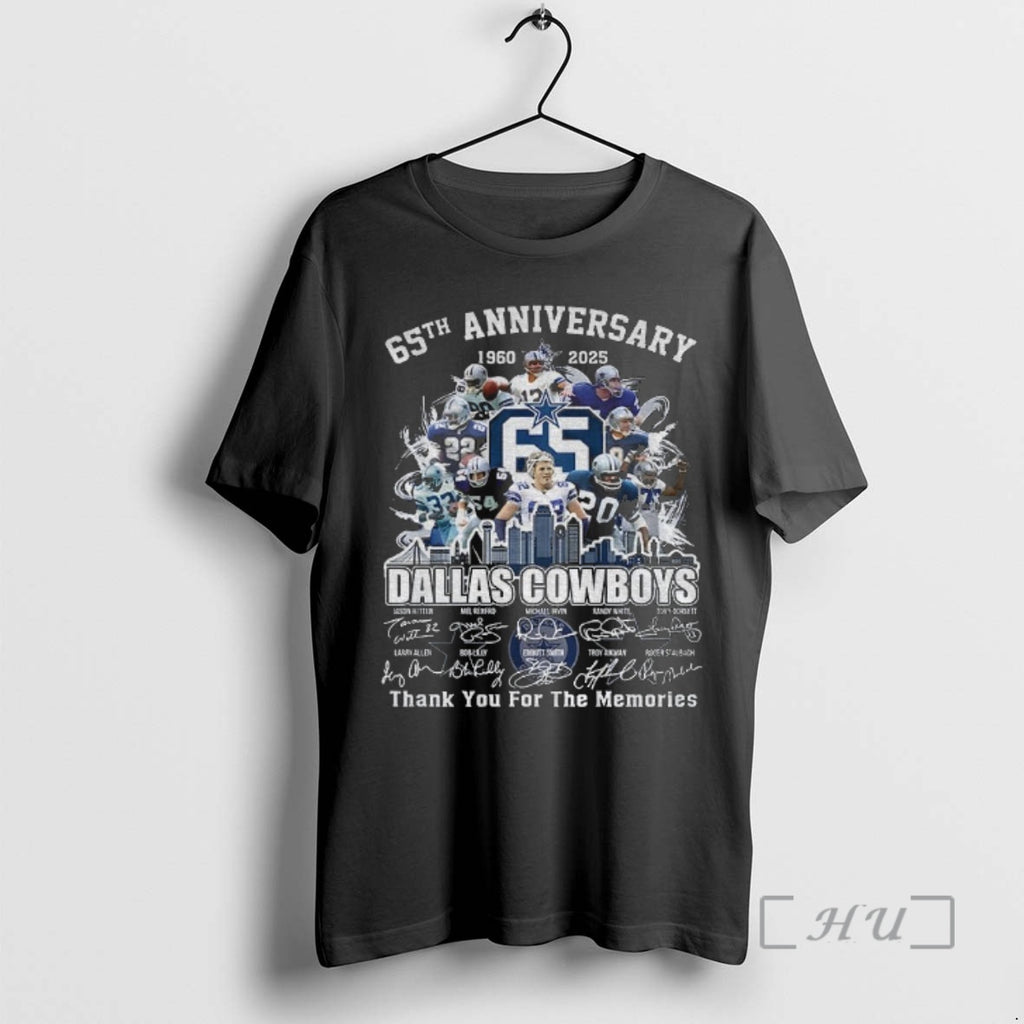 Officials Dallas Cowboys 65th Anniversary 1960 2025 Carpe Omnia Thank You For The Memories Signatures T-Shirts, Hoodie,...