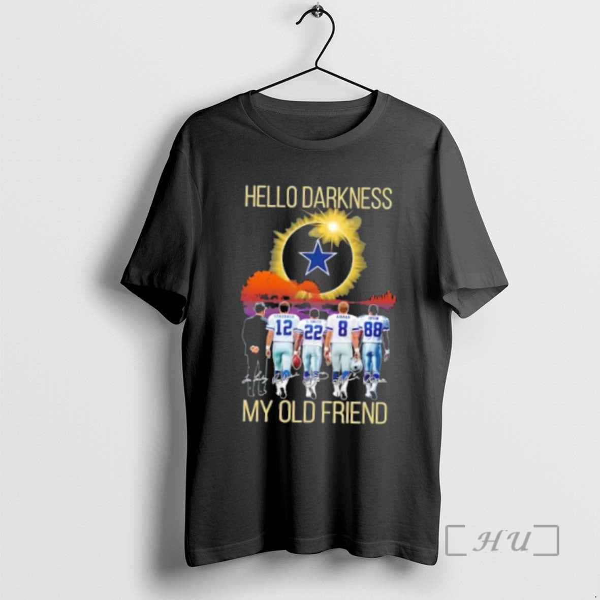 Officials Dallas Cowboys Staubach And Legends Hello Darkness My Old Friend Signatures T-Shirts, Hoodie, Sweatshirt