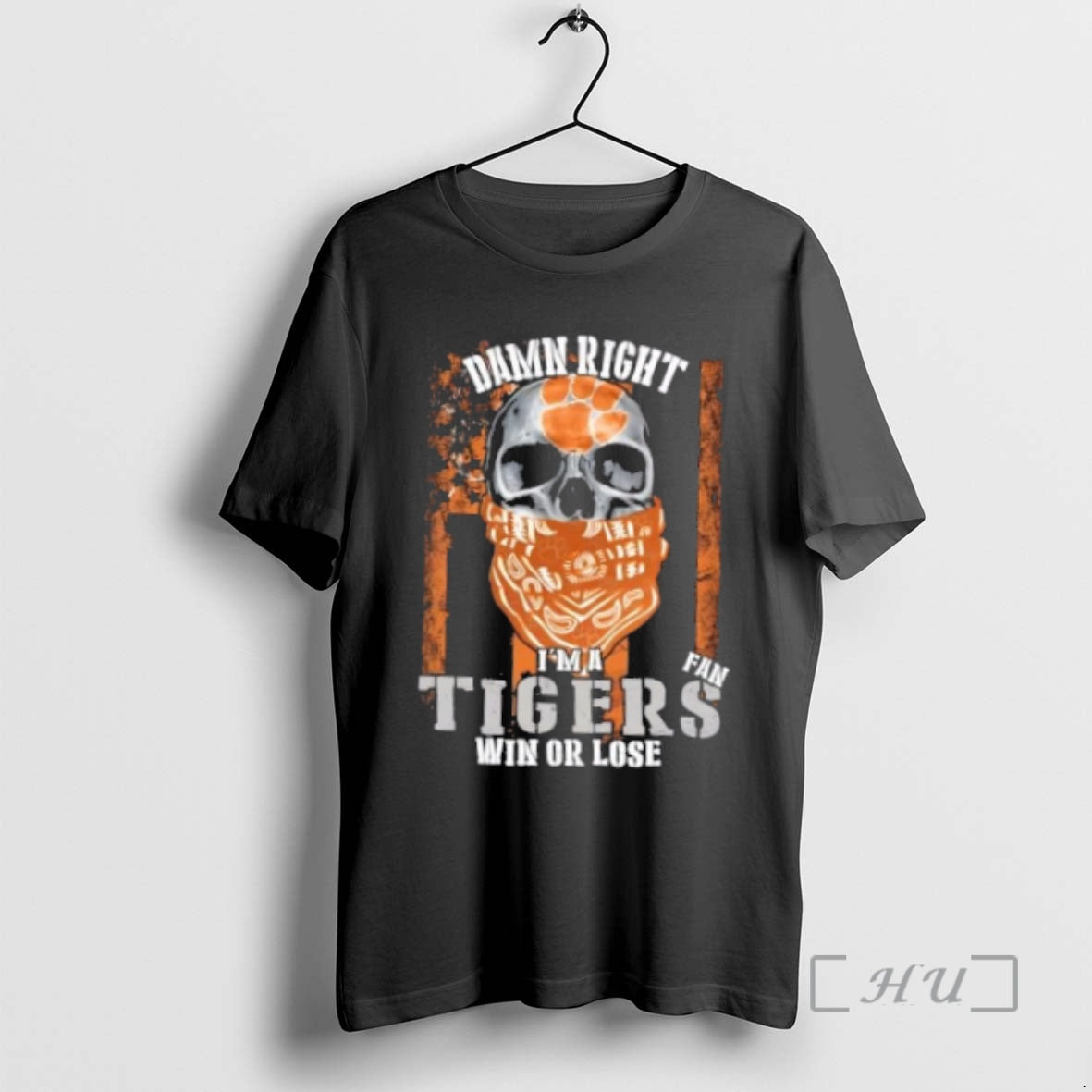 Officials Damn Right Im A Clemson Tigers Fan Win Or Lose Us Flag Premium T-Shirts, Hoodie, Sweatshirt | InkNestWear.com