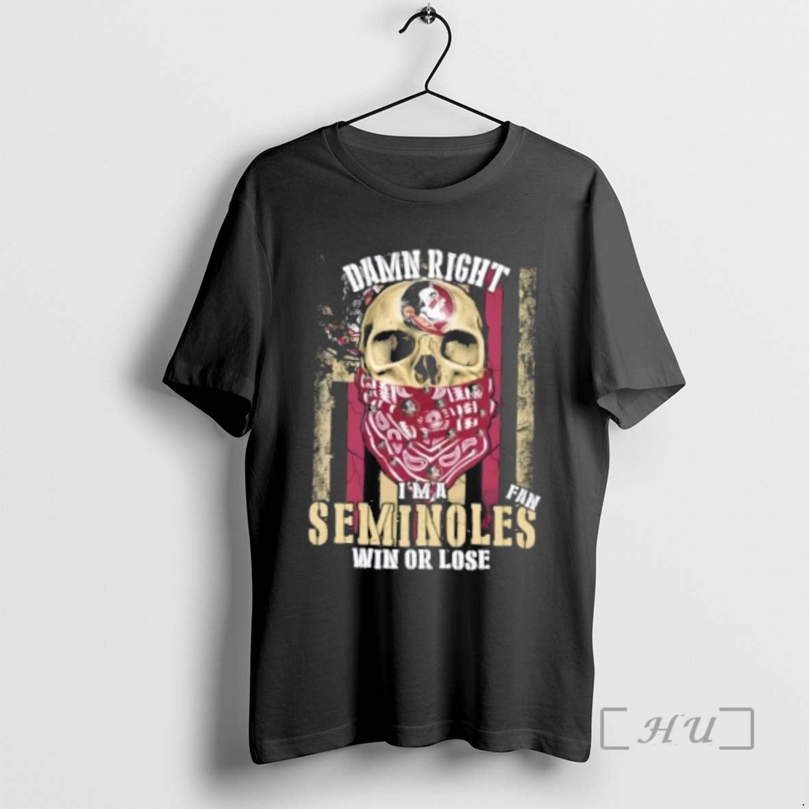 Officials Damn Right Im A Florida State Seminoles Fan Win Or Lose Us Flag Premium T-Shirts, Hoodie, Sweatshirt