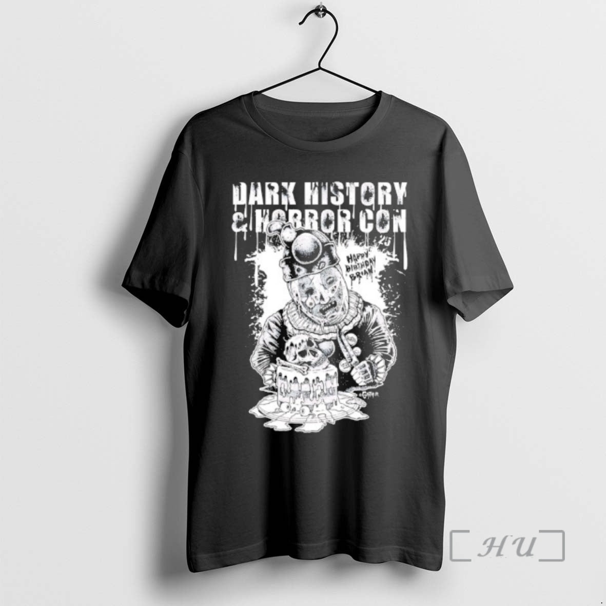 Officials Dark History Horror Con Happy Brian T-Shirts, Hoodie, Sweatshirt