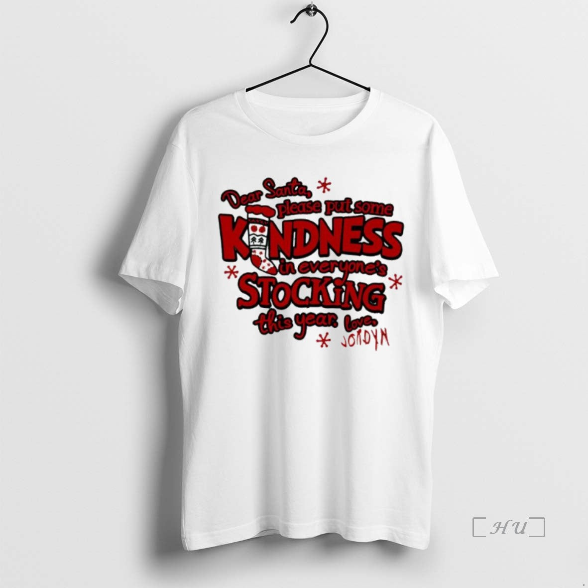 Officials Dear Santa Please Put Some Kindness Stocking In Everyones This Year Love Premium T-Shirts, Hoodie, Sweatshirt