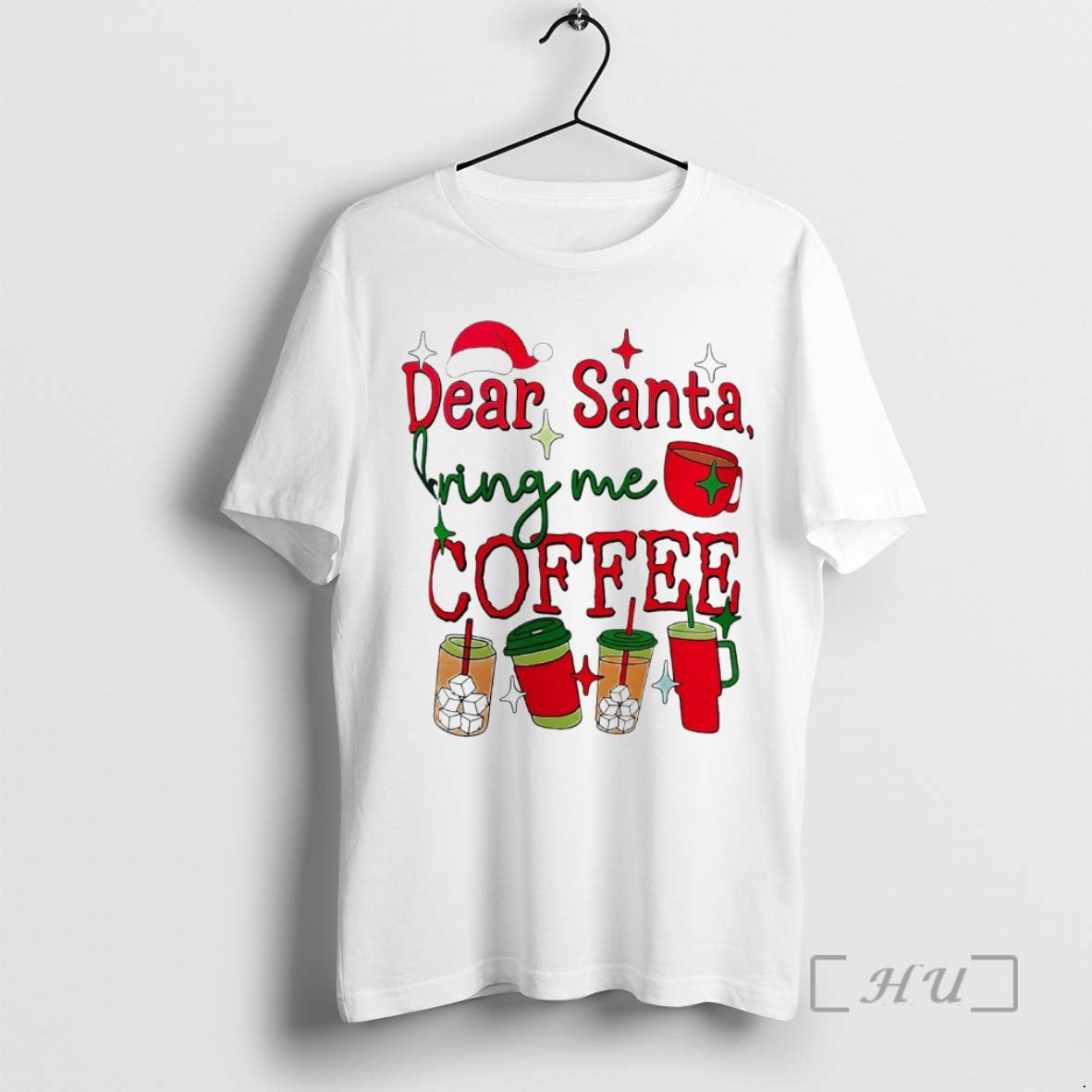 Officials Dear Santa Bring Me Coffee Christmas T-Shirts, Hoodie, Sweatshirt | InkNestWear.com