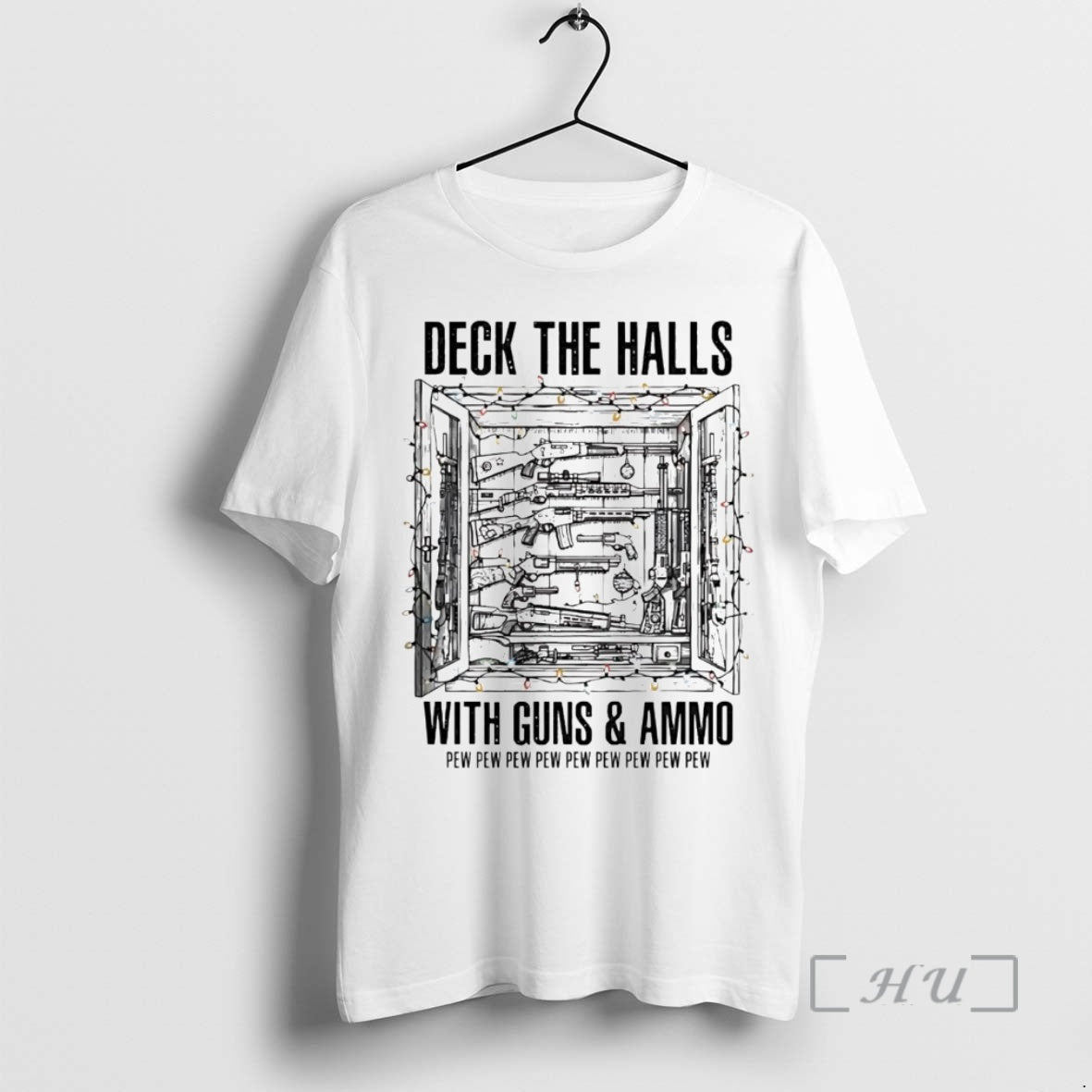 Officials Deck The Halls With Guns And Ammo Christmas T-Shirts, Hoodie, Sweatshirt | InkNestWear.com