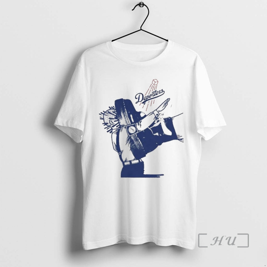 Officials Deporters The Best Response To A Bootlicker Is A Shitkicker Dodgers Parody Logo Premium T-Shirts, Hoodie,...