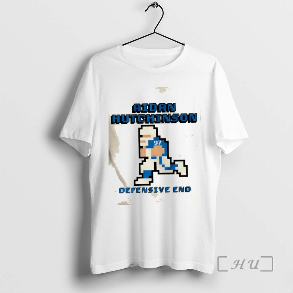 Officials Detroit Lions Aidan Hutchinson Defensive End Retro Baller T Shirt Sweater