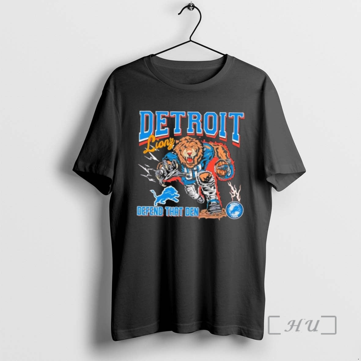 Officials Detroit Lions Mascot Defend That Den Graphic T-Shirts, Hoodie, Sweatshirt | InkNestWear.com